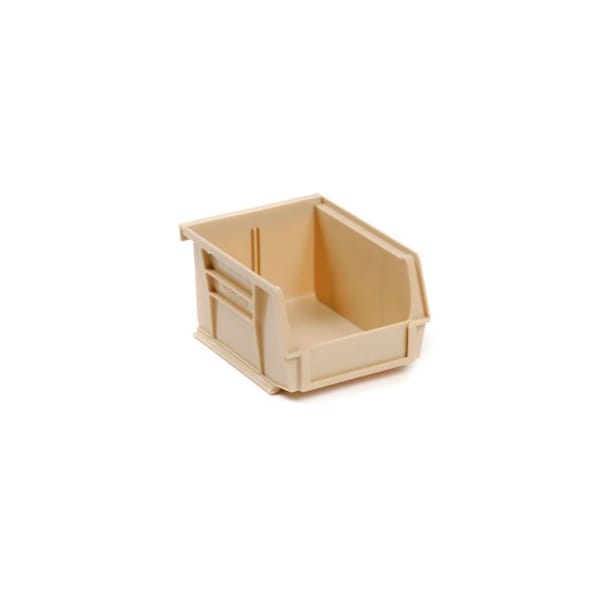 Quantum Storage Systems Hang & Stack Storage Bin, Plastic, Beige, 24 PK QUS210IV** - main